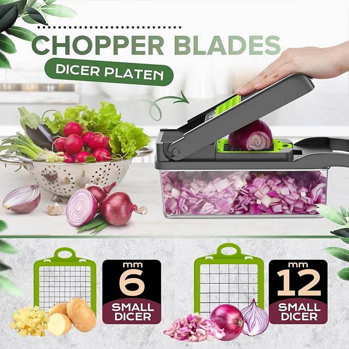 Multifunctional Vegetable Cutter_ Slicing And Dicing Fruits and Vegetables