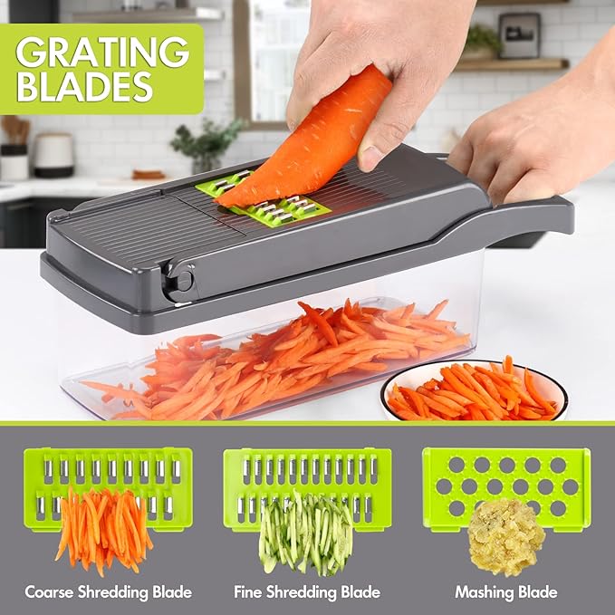 Multifunctional Vegetable Cutter_ Slicing And Dicing Fruits and Vegetables