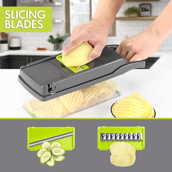 Multifunctional Vegetable Cutter_ Slicing And Dicing Fruits and Vegetables