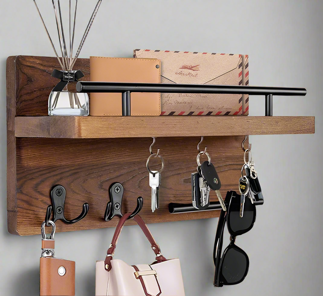 Wall-mounted Wooden Wall Shelf