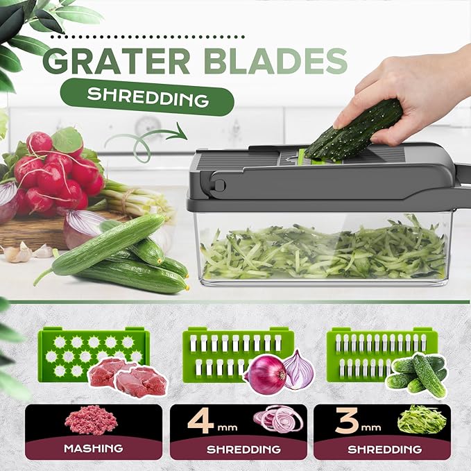 Multifunctional Vegetable Cutter_ Slicing And Dicing Fruits and Vegetables