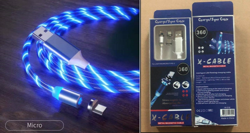 Magnetic LED Fast Charging Cable