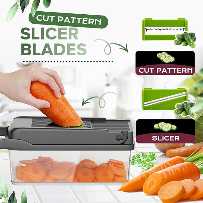 Multifunctional Vegetable Cutter_ Slicing And Dicing Fruits and Vegetables