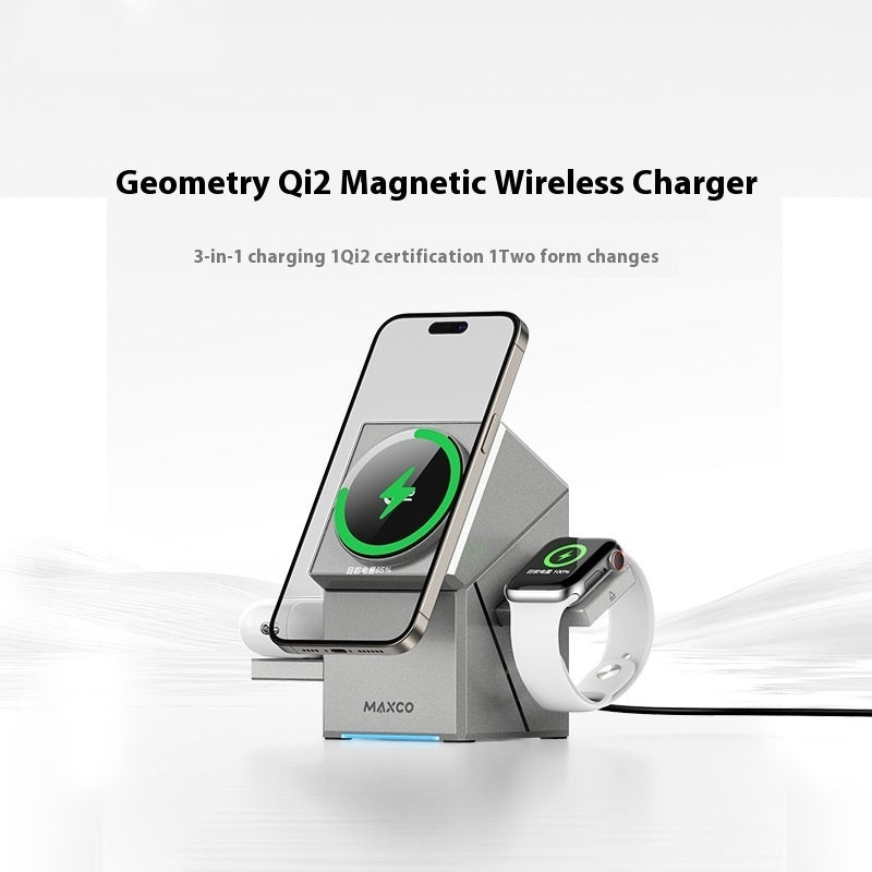 Premium Qi2  Magnetic Touch Rotating Wireless Charger