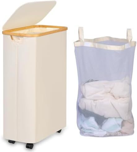 Laundry Basket Foldable With Wheels