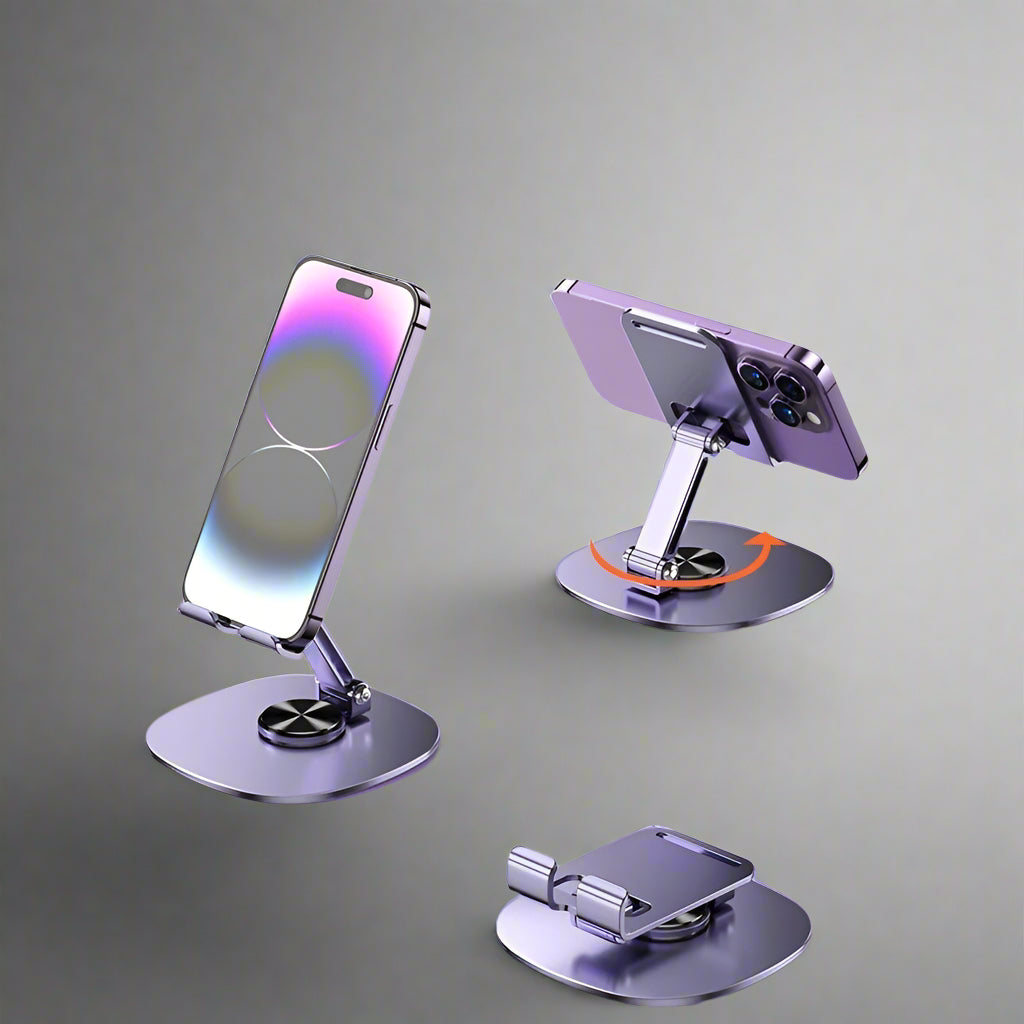 Metal Rotating Desktop Folding Mobile Phone Bracket