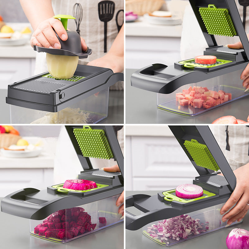 Multifunctional Vegetable Cutter_ Slicing And Dicing Fruits and Vegetables