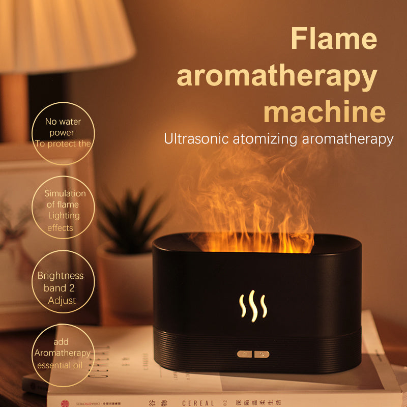 Exclusive Flame Humidifier Aroma Diffuser Air Essential Oil Ultrasonic Humidifier