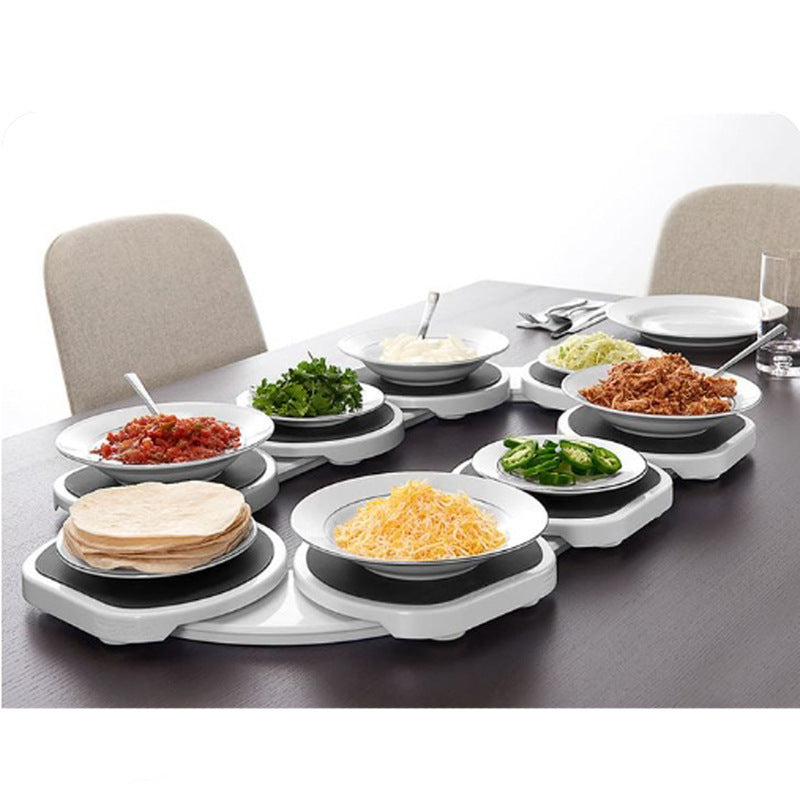 Rotating Dinner table plates