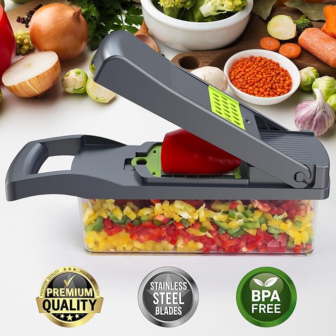 Multifunctional Vegetable Cutter_ Slicing And Dicing Fruits and Vegetables