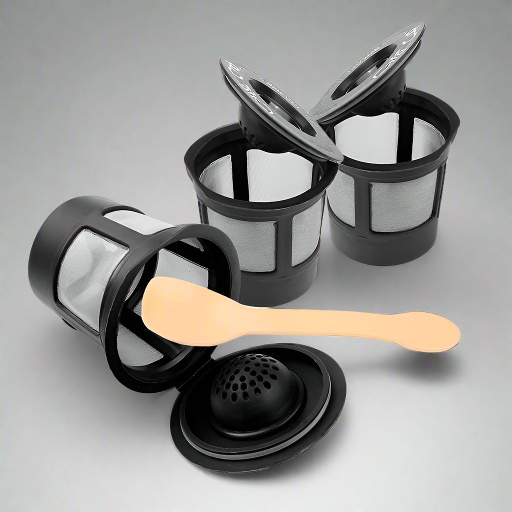 3pcs Reusable Coffee Filter Pod with Spoon