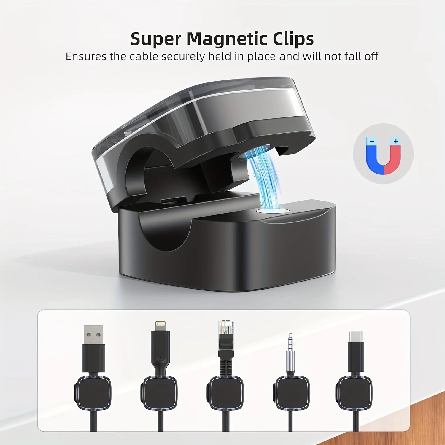 6pcs Magnetic Cable Management Clips