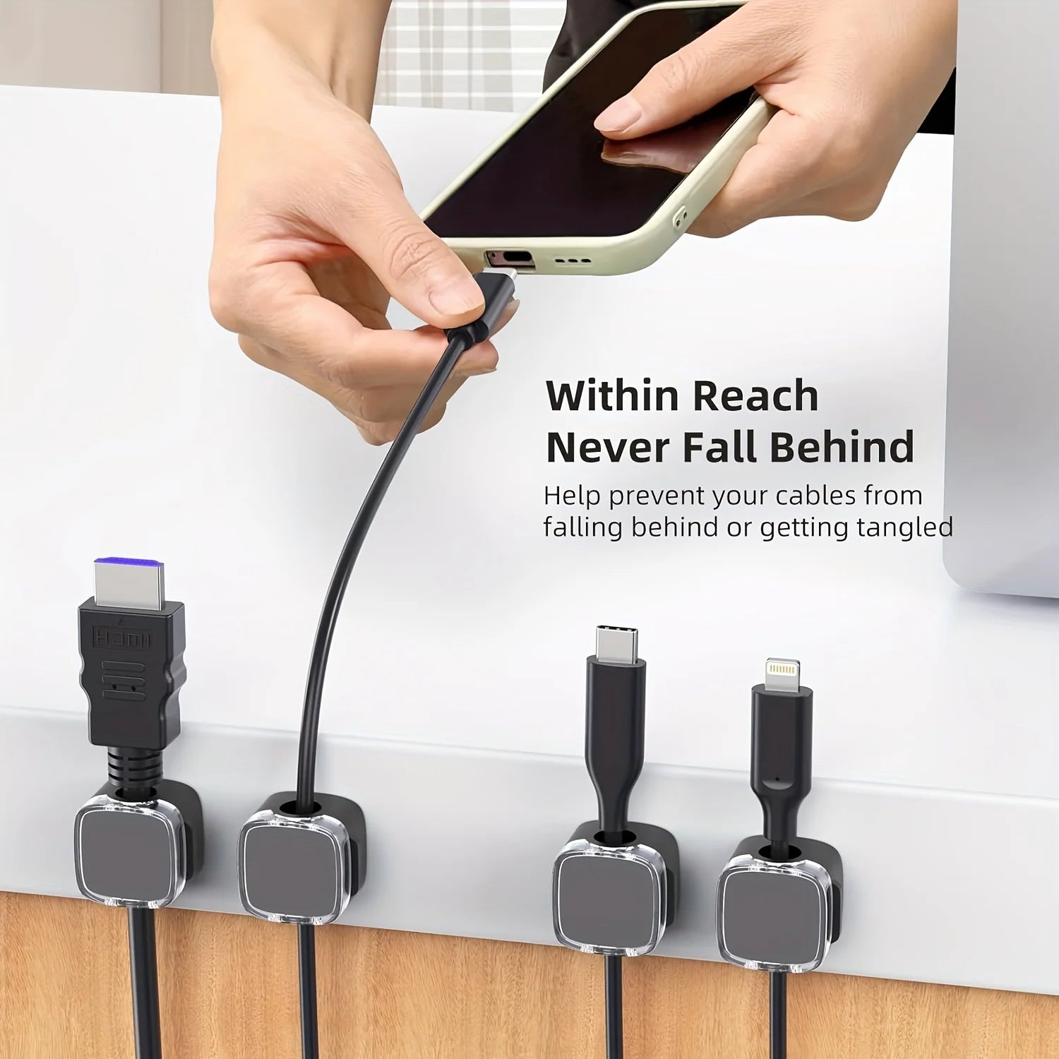 6pcs Magnetic Cable Management Clips