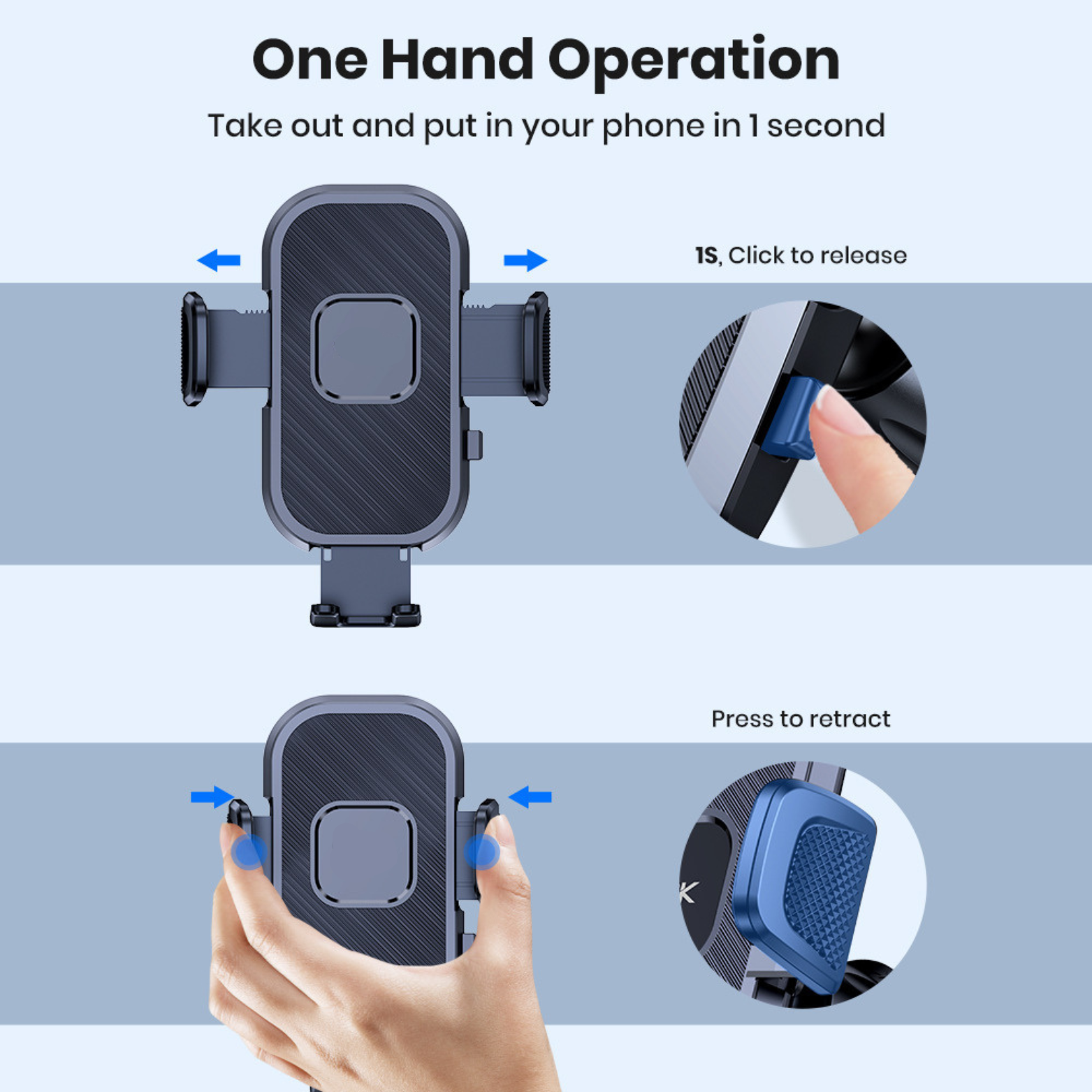 Ultimate Phone Holder for Every Drive with Universal Compatibility.