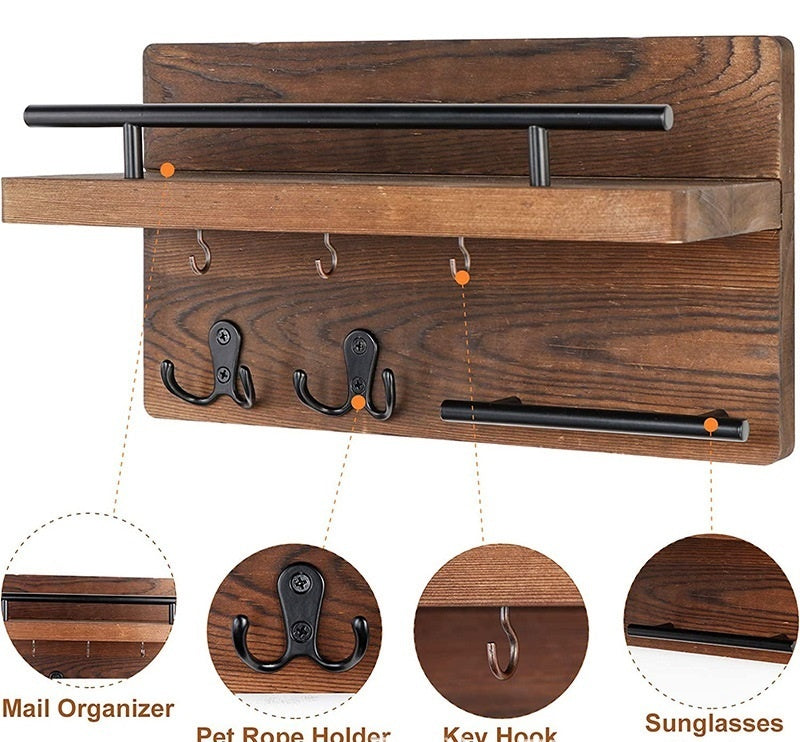 Wall-mounted Wooden Wall Shelf