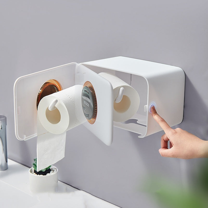 Bathroom Wall-mounted Punch-free Paper Holder