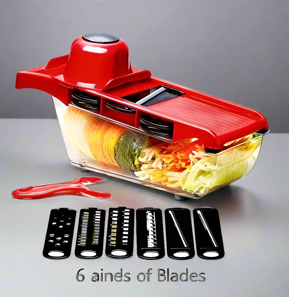 Stainless Steel 6 Blades Vegetable Slicer