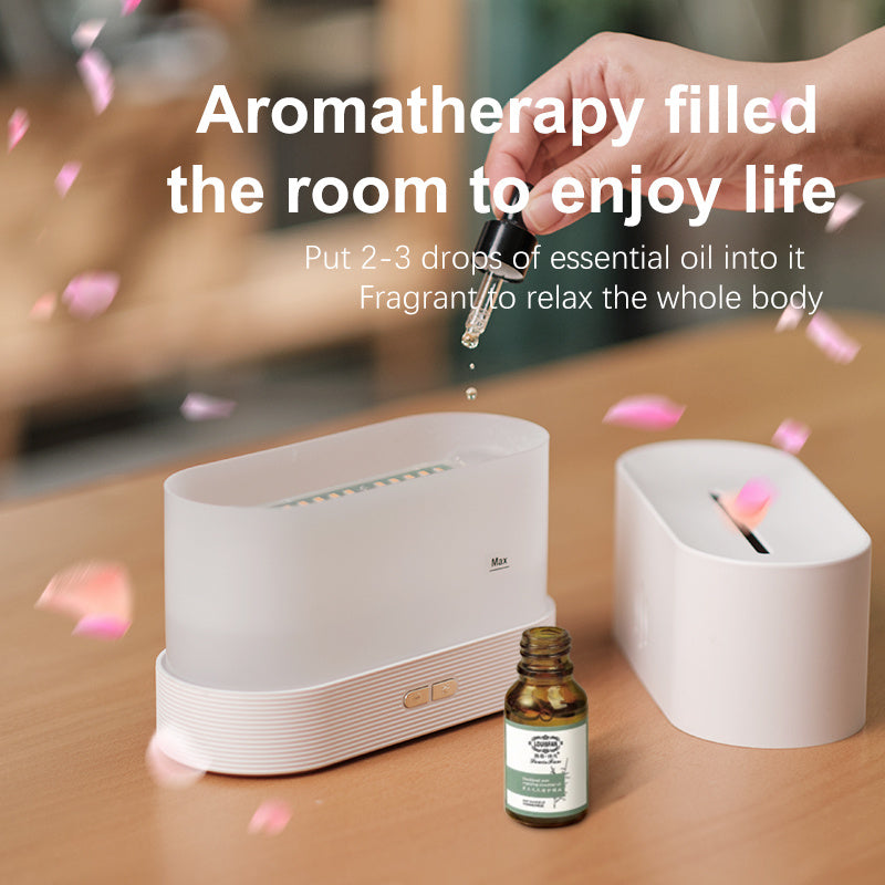 Exclusive Flame Humidifier Aroma Diffuser Air Essential Oil Ultrasonic Humidifier